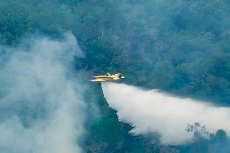 Fumaça das queimadas impede voos de aeronaves que combatem incêndios no AM, diz Ibama