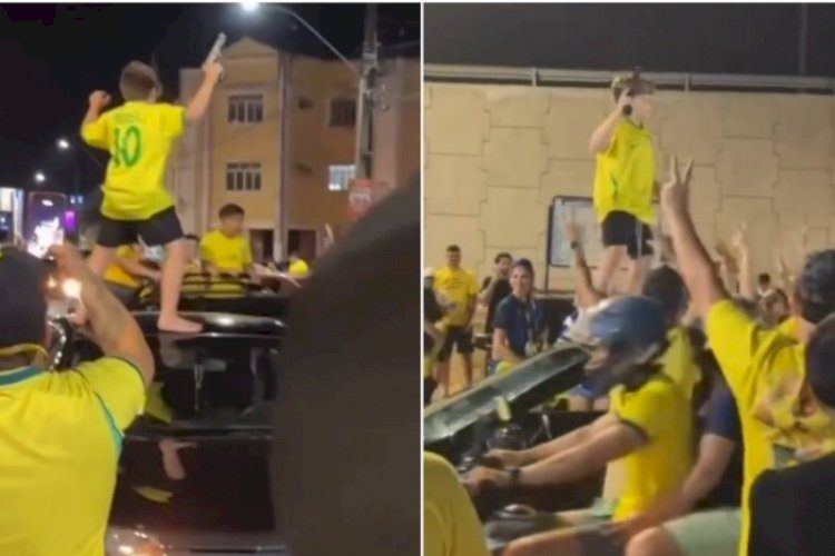 Mãe aciona Justiça contra pai de menino com arma em ato bolsonarista no RN