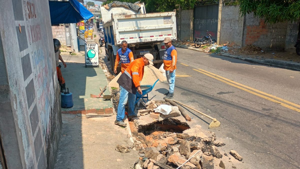 Prefeitura de Manaus recupera drenagem profunda na rua Gurupi e leva mais segurança para moradores